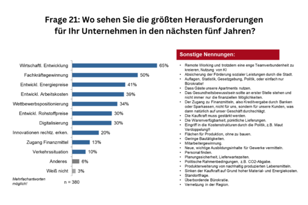 Frage 21 Herausforderungen (Wird bei Klick vergrößert)