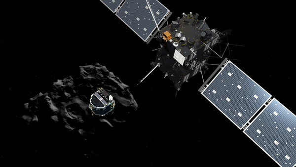 ROSETTA, Foto: courtesy ESA (Wird bei Klick vergrößert)